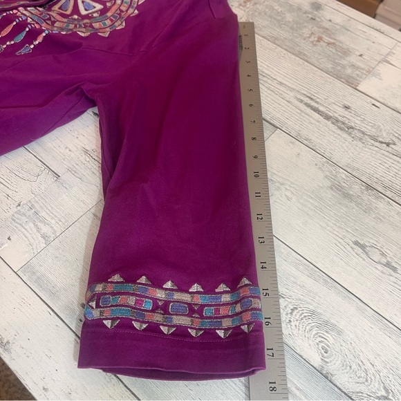 Bob Mackie Wearable Art Santa Fe Dreams Lightweight Jacket Medium - Picture 10 of 10